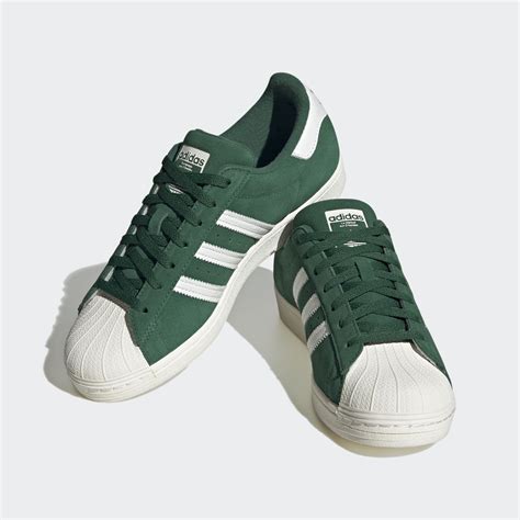adidas superstar vintage groen